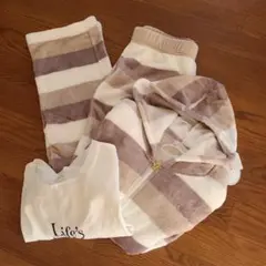 メルカリ市あと２日☆新品　ふわふわルームウェア　上下セットアップ　インナー付