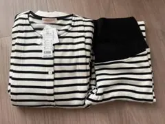 《新品・未使用》マタニティ　ストライプ パジャマセット（長袖）