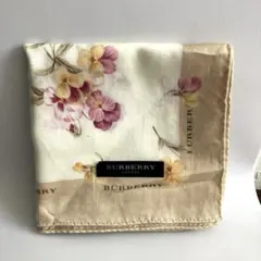 【訳あり】値下げBURBERRY LONDON ハンカチ ビオラ ベージュのサムネイル
