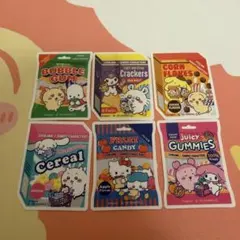 ちいかわ サンリオキャラクターズ スーパーマーケットな箱付きフレークシール バラ