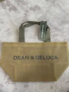 新品★ ディーン＆デルーカ メッシュトートバッグ エコバッグ　Sサイズ 　カーキ