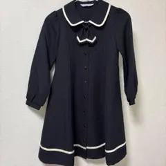 CHOPIN ショパン ネイビー フォーマル　ワンピース 140㎝ 襟付きリボン