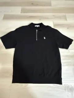U.S. POLO ASSN. ブラックポロシャツ M