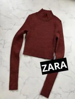 ZARA ザラ ラメ ハイネック トップス