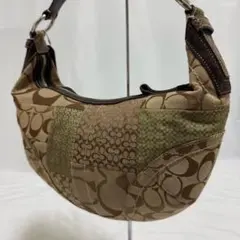 COACH シグネチャー パッチワーク ハンドバッグ ホーボー ワン
