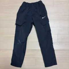 ナイキ キッズ ウーブン カーゴパンツ ブラック ワンポイント Sサイズ