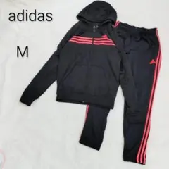 【アディダス】ジャージセットアップ フード付き フルジップ レディースk4723