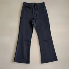 UNIQLO ユニクロ / スリムフレアジーンズ ブラック カイハラデニム 25