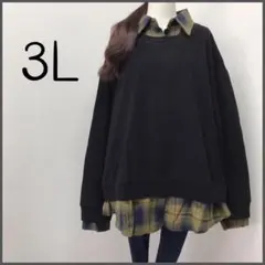 重ね着風 チュニック