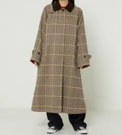FREAK'S STORE チェック柄ロングコート