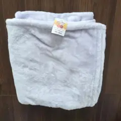 フリース　ハーフブランケット　ラベンダー色　105✕145cm