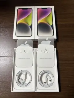 純正 2箱 未使用USB-C Lightningケーブル ステッカー SIMピン