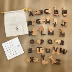 木製アルファベットブロックセット　ABC つみき