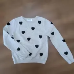H&M ハート柄ニットセーター 120〜130