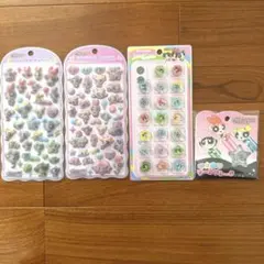 パワーパフガールズ コットンパフィー　おはじきしーる 4点セット