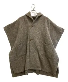 ネストローブ　フード付きウールポンチョ