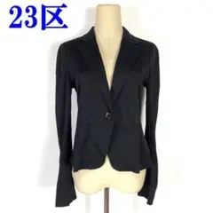 23区 切り替えデザイン テーラードジャケット ブラック38 C1394