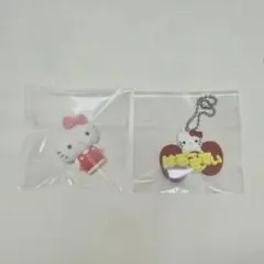 サンリオ キティ ガチャ おなまえホルダー/フロッキードール 2点セット
