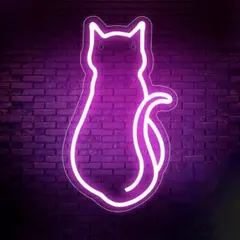 【送料無料！】クロミ　ネオンライト　ミラー　LED 壁掛け鏡　USB給電　新品 送料無料！】クロミ ネオンライト ミラー LED 壁掛け鏡 USB給電 新品