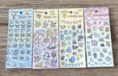 ポケモン シールセット 4枚 おまけランダムフレークシール付き