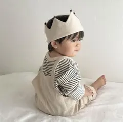 “리버서블 베이비 크라운” 크라운 하프 생일 100번째 생일 축하 첫 식사