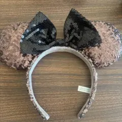 ディズニー　カチューシャ　スパンコール　ミニー