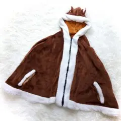 ディズニー チップ&デール ポンチョ プトマヨ フリース(M)グッズ もこもこ▼