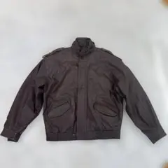 90sオールド！ダークブラウン レザージャケットCONTEXT XL