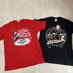 ブライアン・セッツァー　ツアーTシャツ2点
