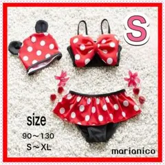 大人気❣️【赤ドットビキニ】 Sサイズ90〜100サイズ