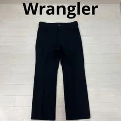 Wrangler ラングラー スラックス センタープレス ポリエステル 黒 L