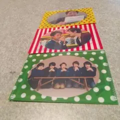 クリアファイル ストライプ・ドットデザイン嵐