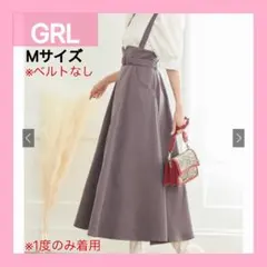GRL ベルト付きハイウエストフレアジャンパースカート[k8728x]