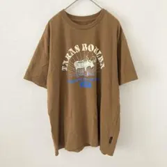 タラスブルバ アニマルプリントTシャツ ブラウン　綿100% アウトドアのサムネイル