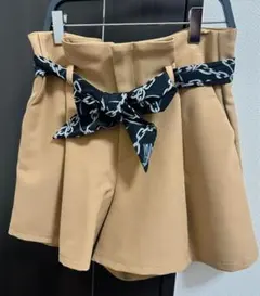 【CECIL McBEE】チェーン柄リボン付きキュロット