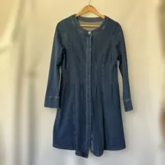 グリッツァーン　デニムブル長袖ワンピース Aライン　美品