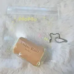 MoMoスクイーズ　ミニロールケーキ　オル味(プレーン) 茶色