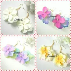 ♥2018も販売しております♥オーダーページ★フープフラワーピアス♡