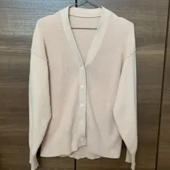 無印良品　型崩れしない糸で編んだVネックカーディガンM