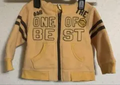 イエローフード付きトレーナー