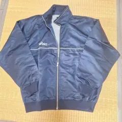 asics ナイロンジャケット ネイビー