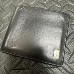 dunhill（ダンヒル）ブラックレザー 二つ折り財布