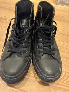 CONVERSE オールスター レザー ハイカット ブラック