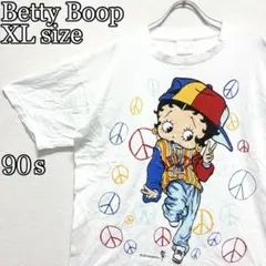 【90s】Betty Boop 古着　92年製　両面プリント　ゆるめ　Tシャツ