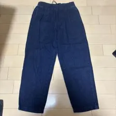 ダークブルー イージーパンツ ゴムウエスト