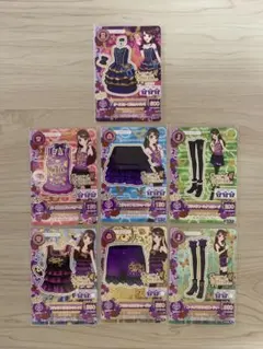 アイカツカードスパイシーアゲハセットNダークブルーコルセットワンピ他セクシー蘭