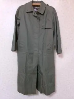 93303　ダックス　ステンカラーロングコート　カーキ　7AB2