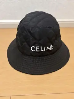 CELINE キルティング バケットハット ブラック