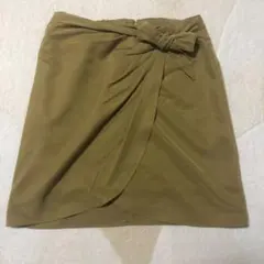 【Dou Dou】ドゥドゥ　美品　タイトスカート　　リボン ラップスカート　Mのサムネイル