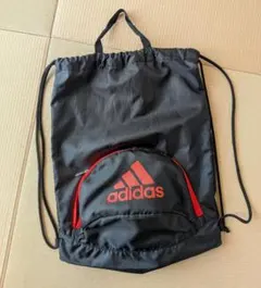 adidas ナップザック　ボール収納ポケット付き